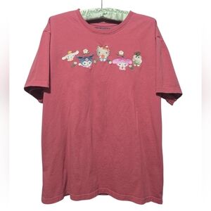 Sanrio Fruits Group Shot Short Sleeve T-Shirt - BoxLunch Exclusive Rose Pink LG
